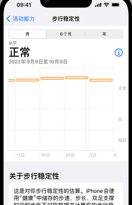 佳县iPhone手机维修如何在iPhone开启'步行稳定性通知'