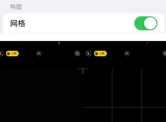 佳县苹果手机维修网点分享iPhone如何开启九宫格构图功能