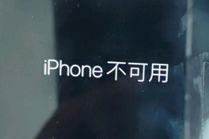 佳县苹果服务网点分享锁屏界面显示“iPhone 不可用”如何解决 