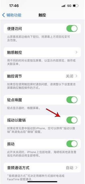 佳县苹果手机维修分享iPhone手机如何设置摇一摇删除文字 